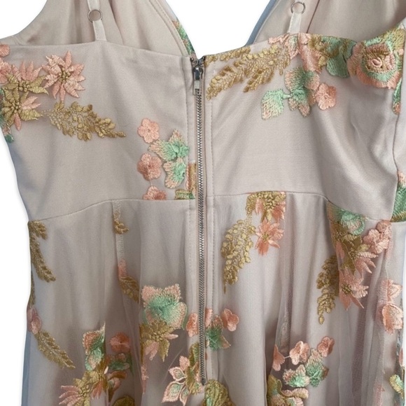 Xenia Boutique Blush Peachy Pink Lace Dress - Picture 6 of 14